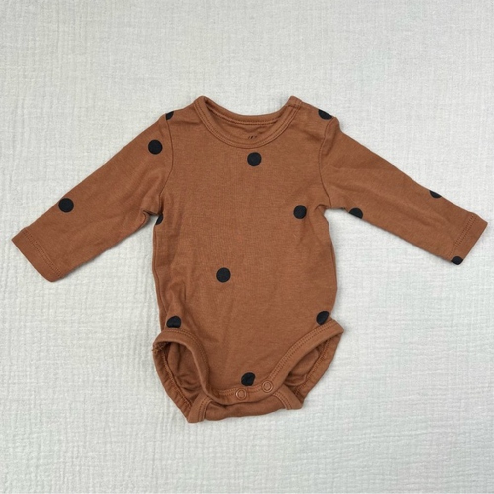 H&M longsleeve polka dot bodysuit